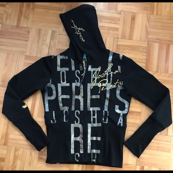 Josuha Perets zip-up hoodie Y2K -Size L - Picture 1 of 3